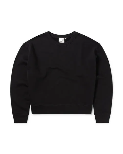 100 Miles Boxy Sweat in Black