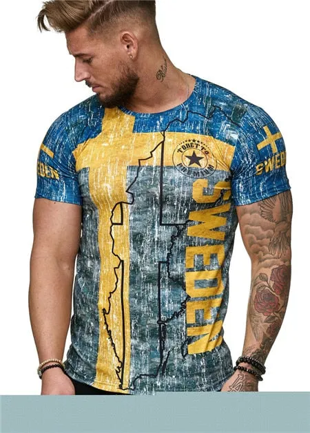 3D t shirt male/female casual top flag russia print fashion t-shirt short sleeve Summer white tops tees