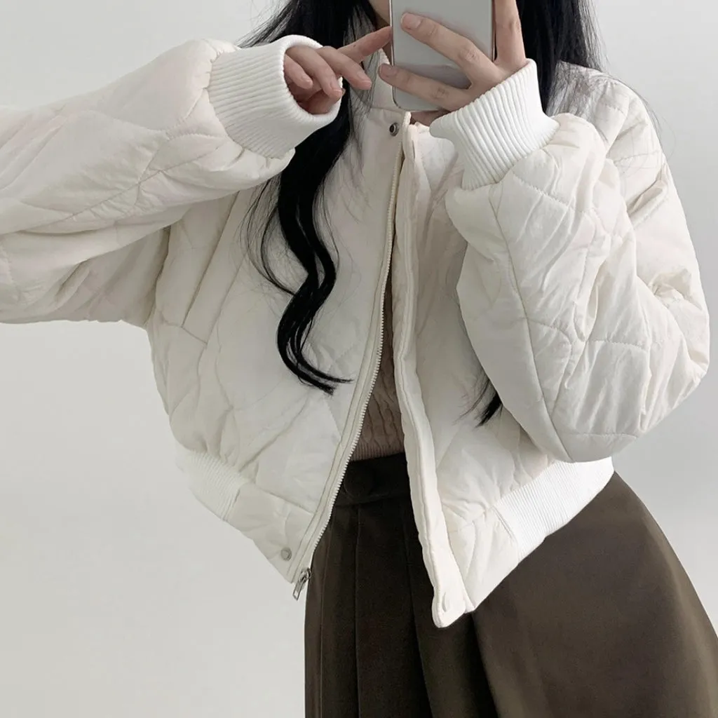 Baseball Jacket Soft Loose Short Warm Down Jacket