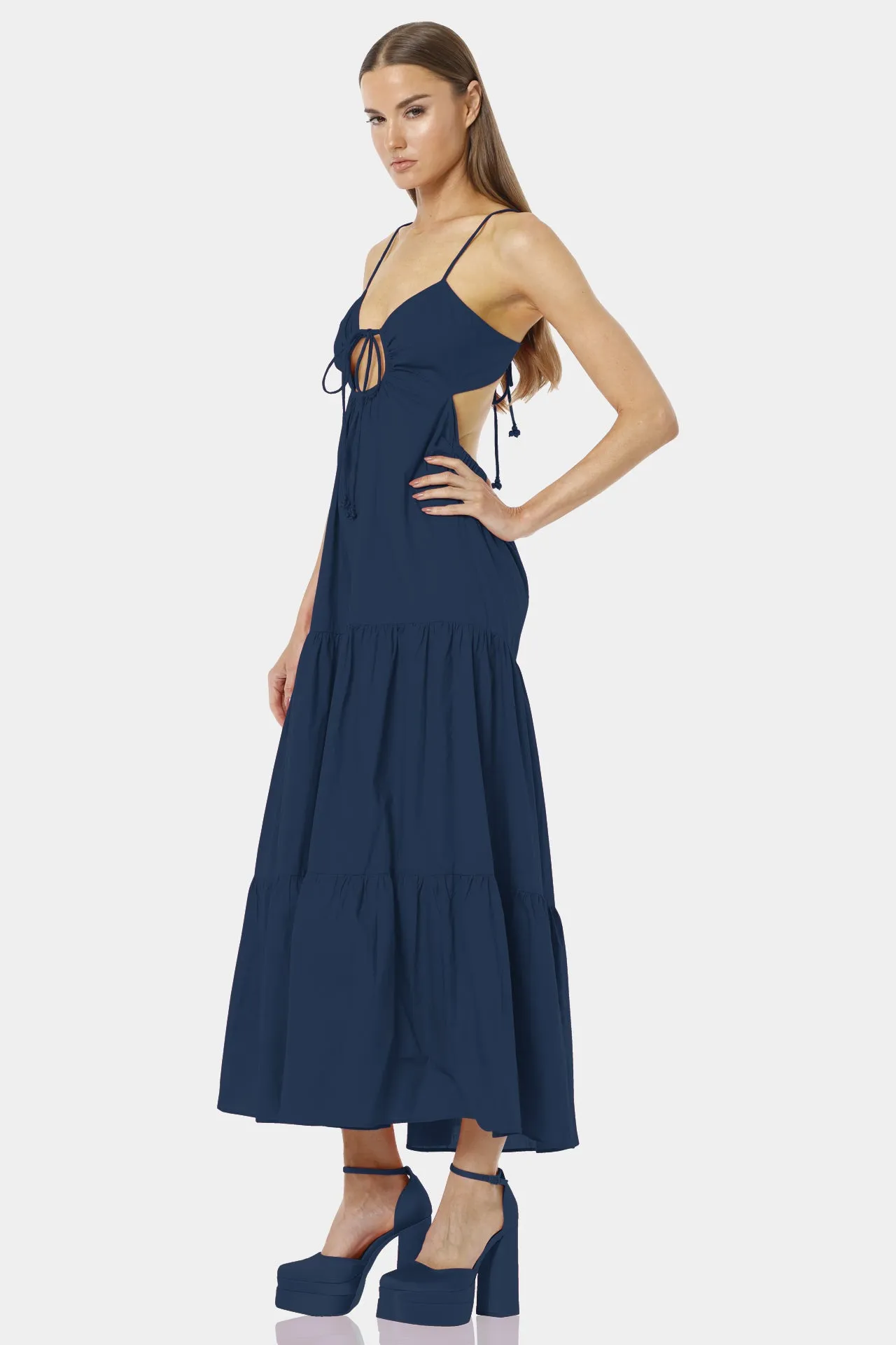 Blue Long Sun Dress