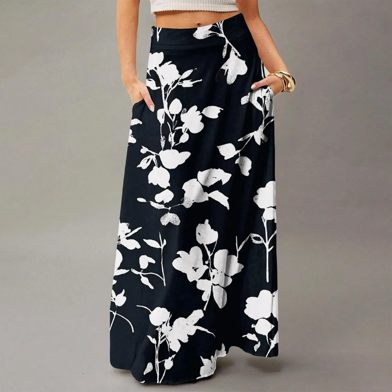 Boho Skirts for Women, Vacation Beach Casual Elegantes Summer Womens Skirts