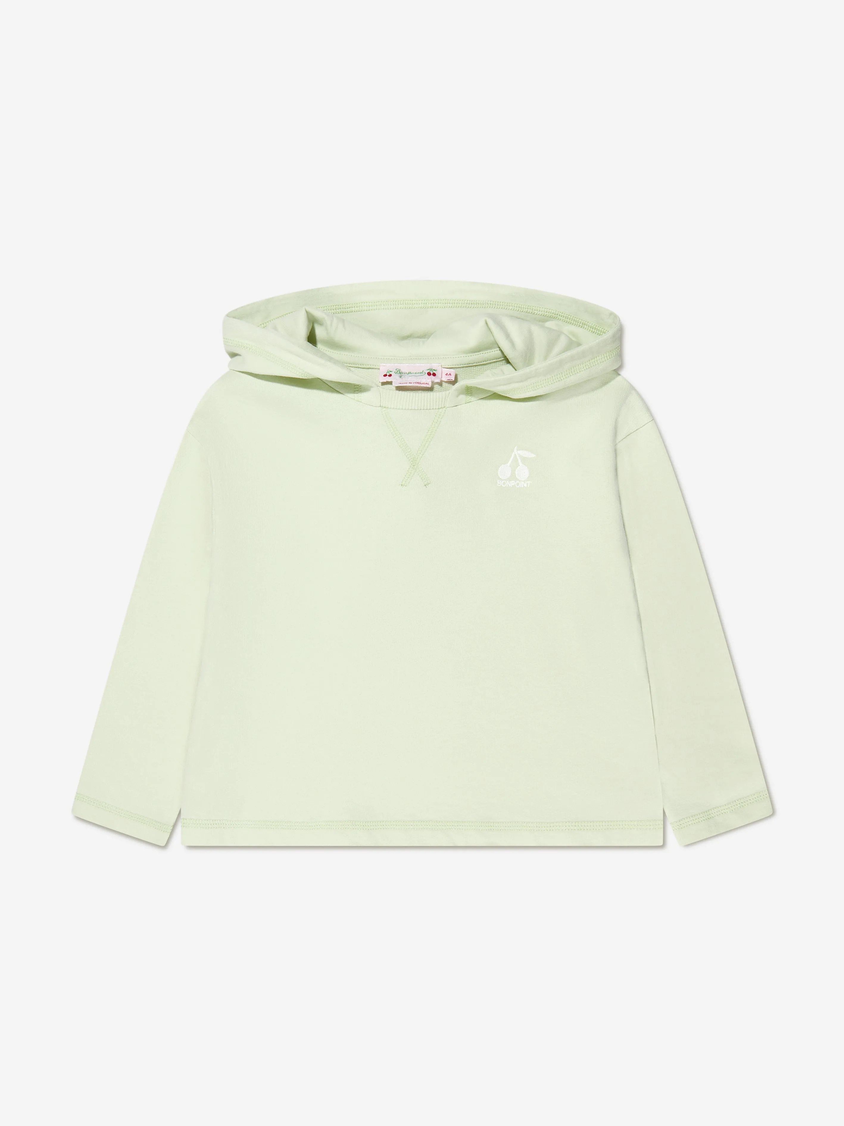 Bonpoint Girls Carmine Hoodie in Green