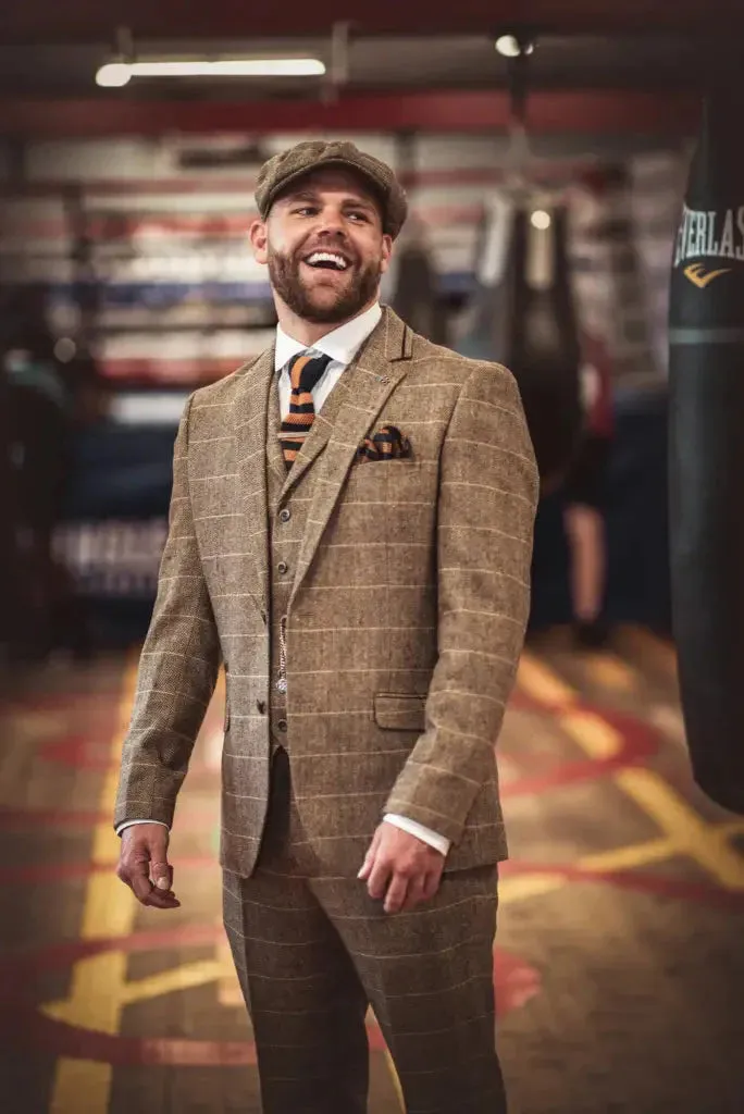 Brown Suit, 3-Piece Suit, Blazer, Waistcoat, and Trousers