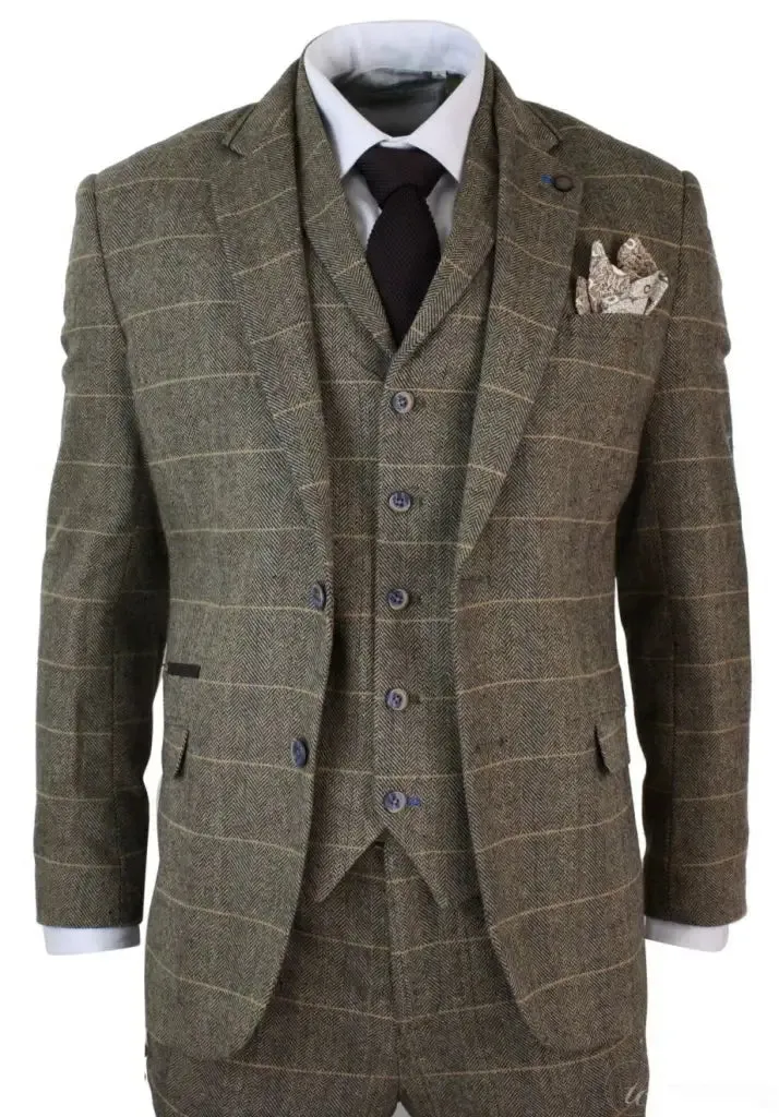 Brown Suit, 3-Piece Suit, Blazer, Waistcoat, and Trousers