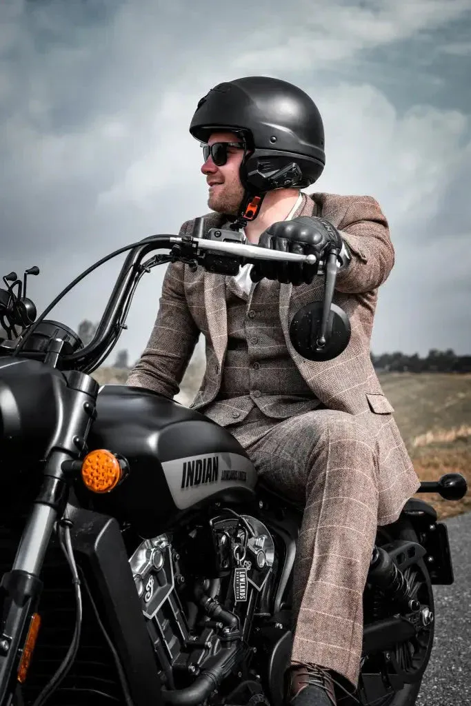 Brown Suit, 3-Piece Suit, Blazer, Waistcoat, and Trousers
