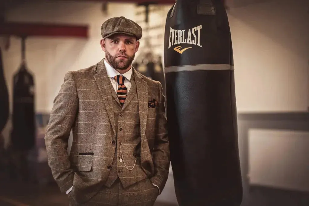 Brown Suit, 3-Piece Suit, Blazer, Waistcoat, and Trousers