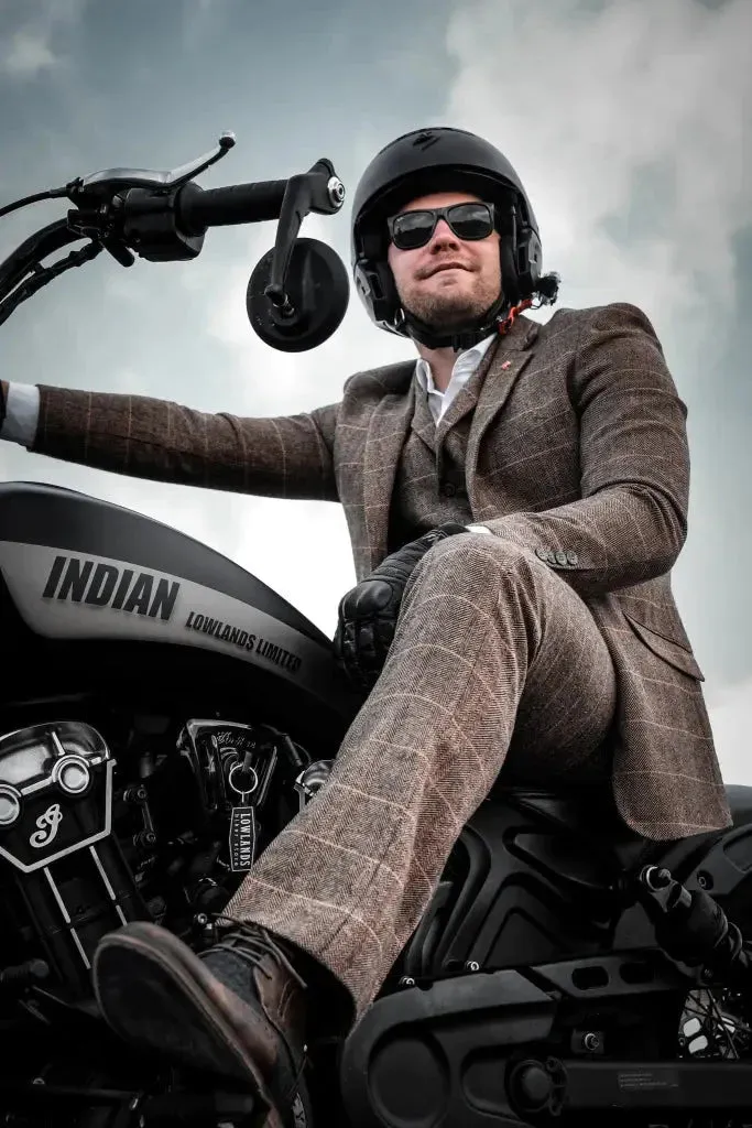 Brown Suit, 3-Piece Suit, Blazer, Waistcoat, and Trousers