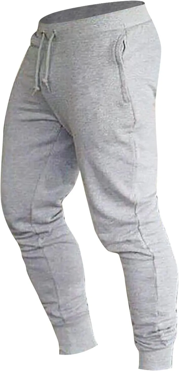 Cargo Pants for Men Big and Tall, Mens Heavyweight Fleece Sweatpants Elastic Waist Drawstring Jogger Pants Big & Tall