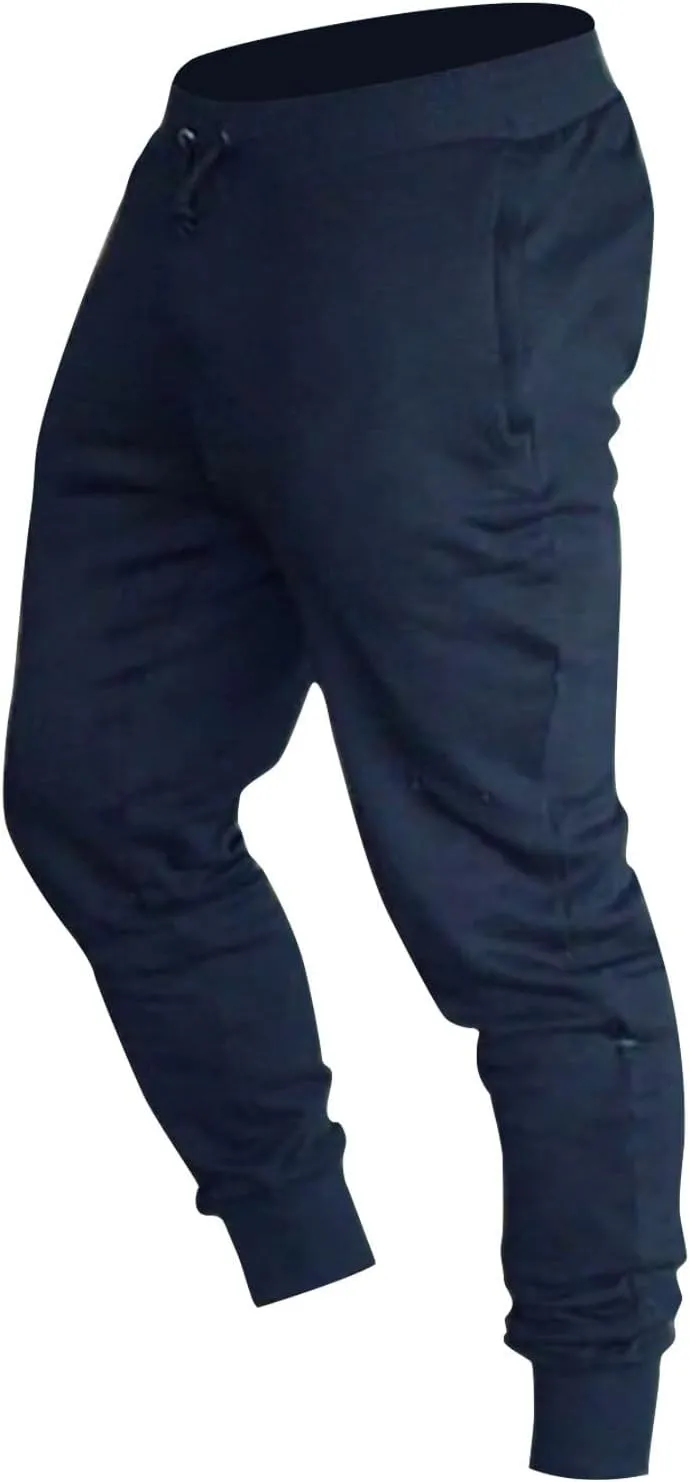 Cargo Pants for Men Big and Tall Trousers Men's Heavyweight Fleece Cargo Sweatpants Elastic Waist Drawstring Straight