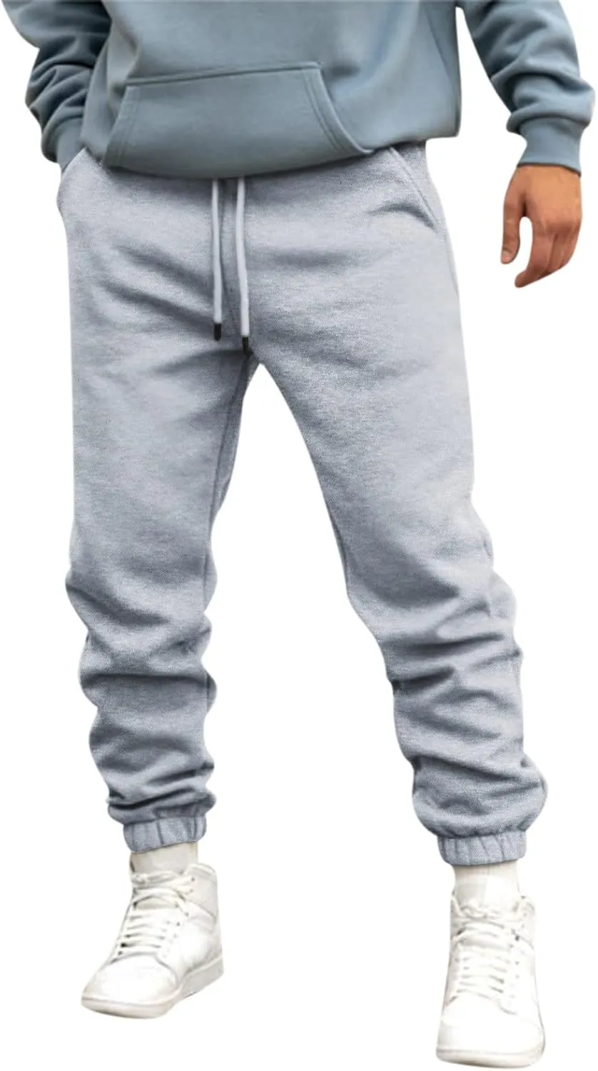 Cargo Trousers for Men Sweatpants for Men Men's Sweatpants Casual Lounge Cotton Pants Open Bottom Straight Leg Sweat