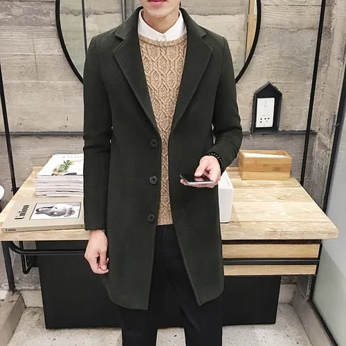 Casual Business Overcoat for Men