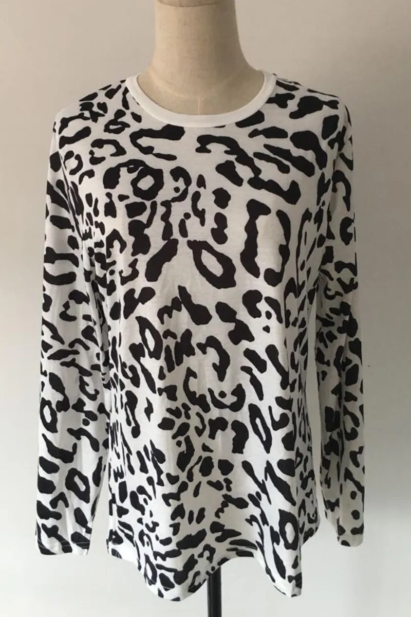 Casual Leopard Patchwork Tops(3 Colors)