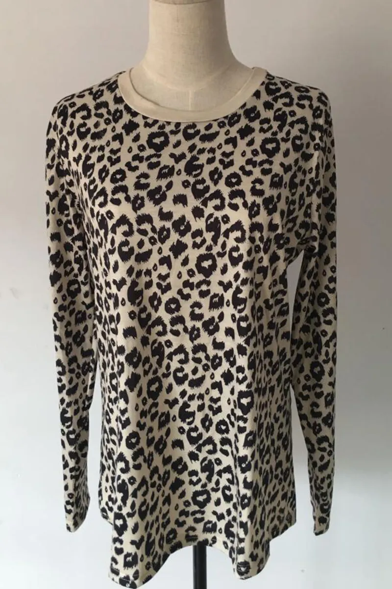 Casual Leopard Patchwork Tops(3 Colors)