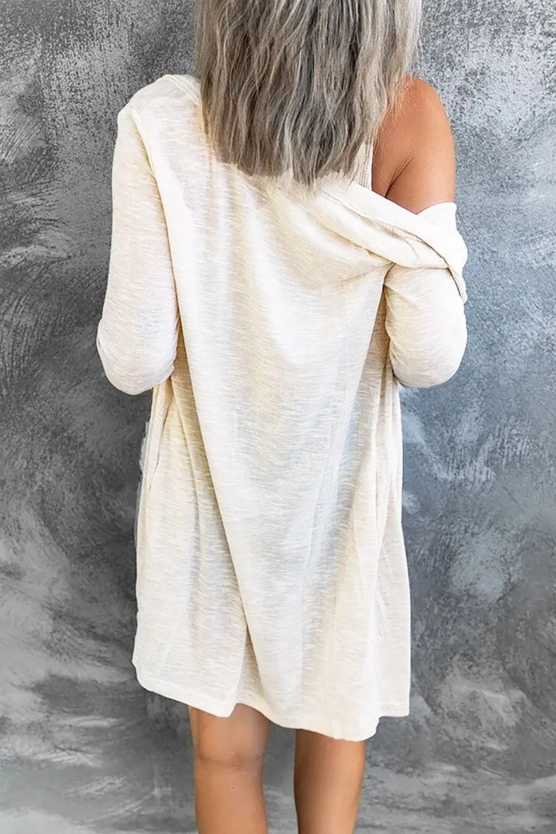 Casual Solid Buckle Tops