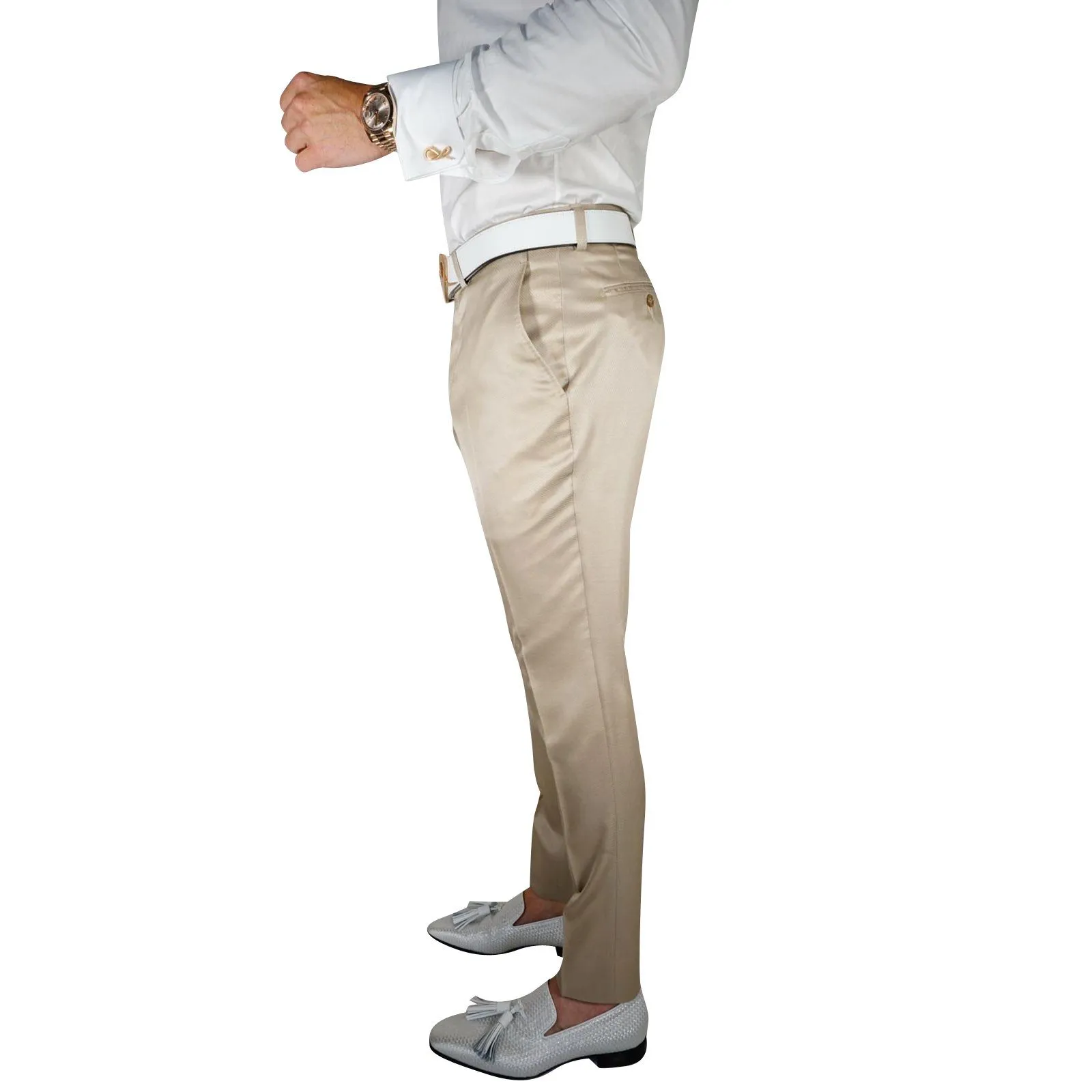 Champagne Oro Lucentezza Trousers @ The Vault