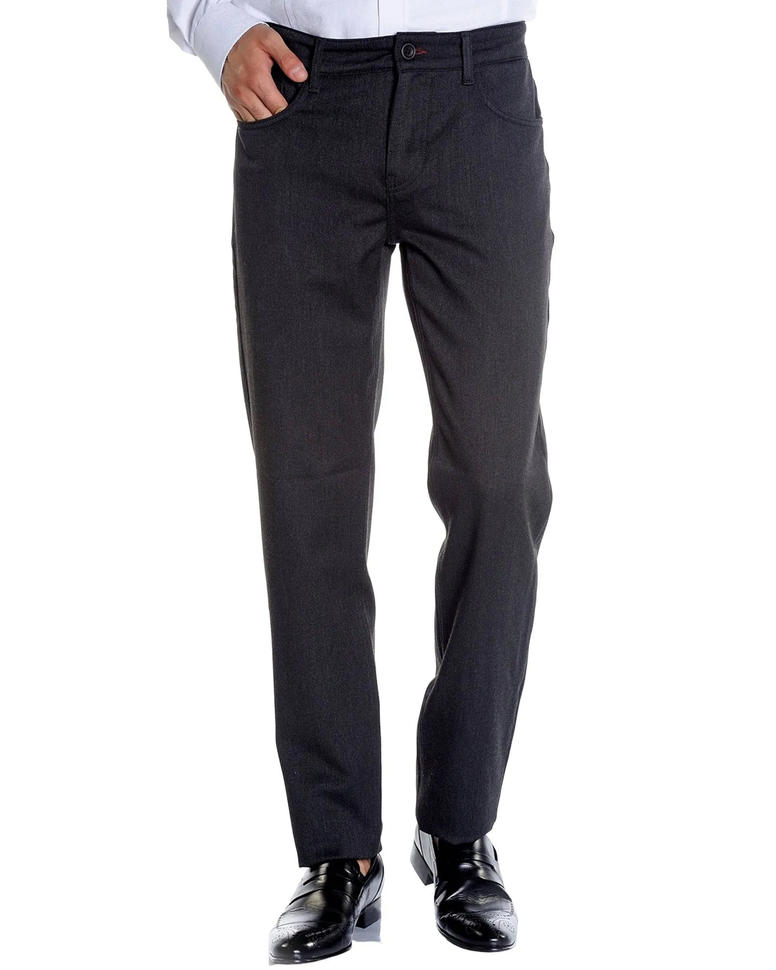 Charcoal Stretch Slim Fit 5-Pocket Jean