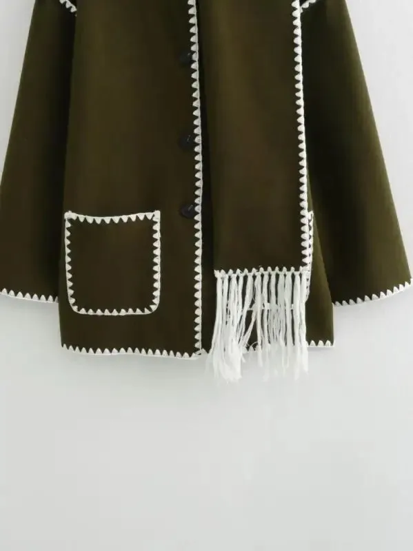 Cowl Collar Scarf Wrap Coat