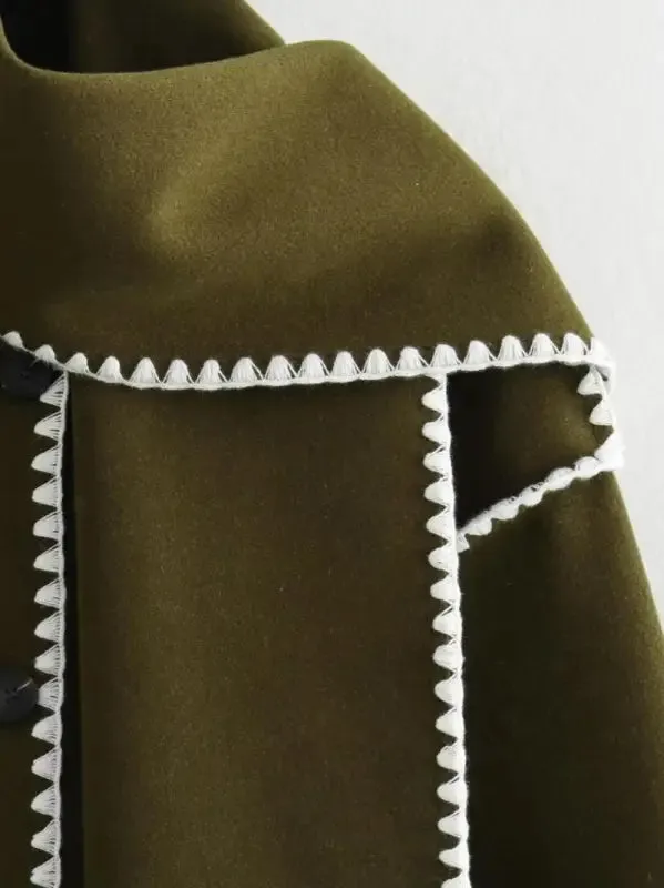 Cowl Collar Scarf Wrap Coat