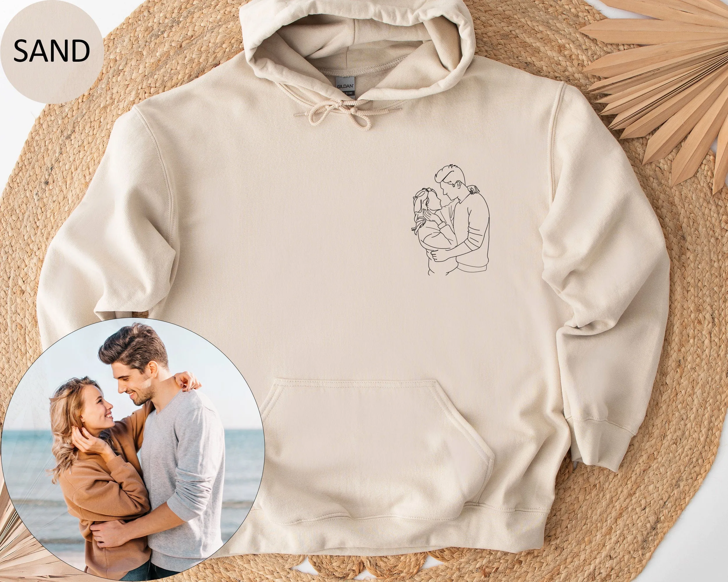 Custom Embroidered Sweatshirt and Hoodie - Ideal Couple's Gifts