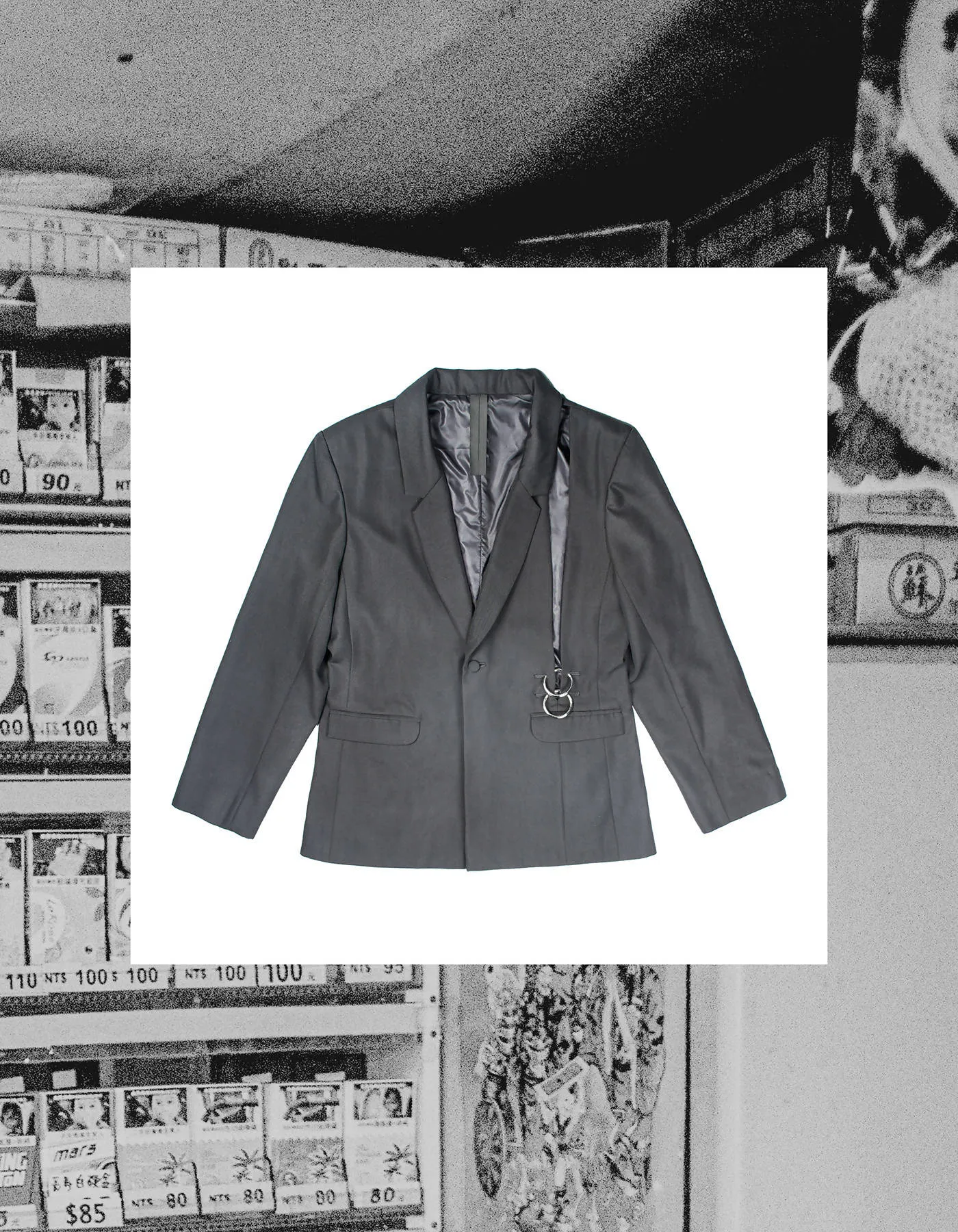 Deconstructed-Shoulder Grunge Style Suit