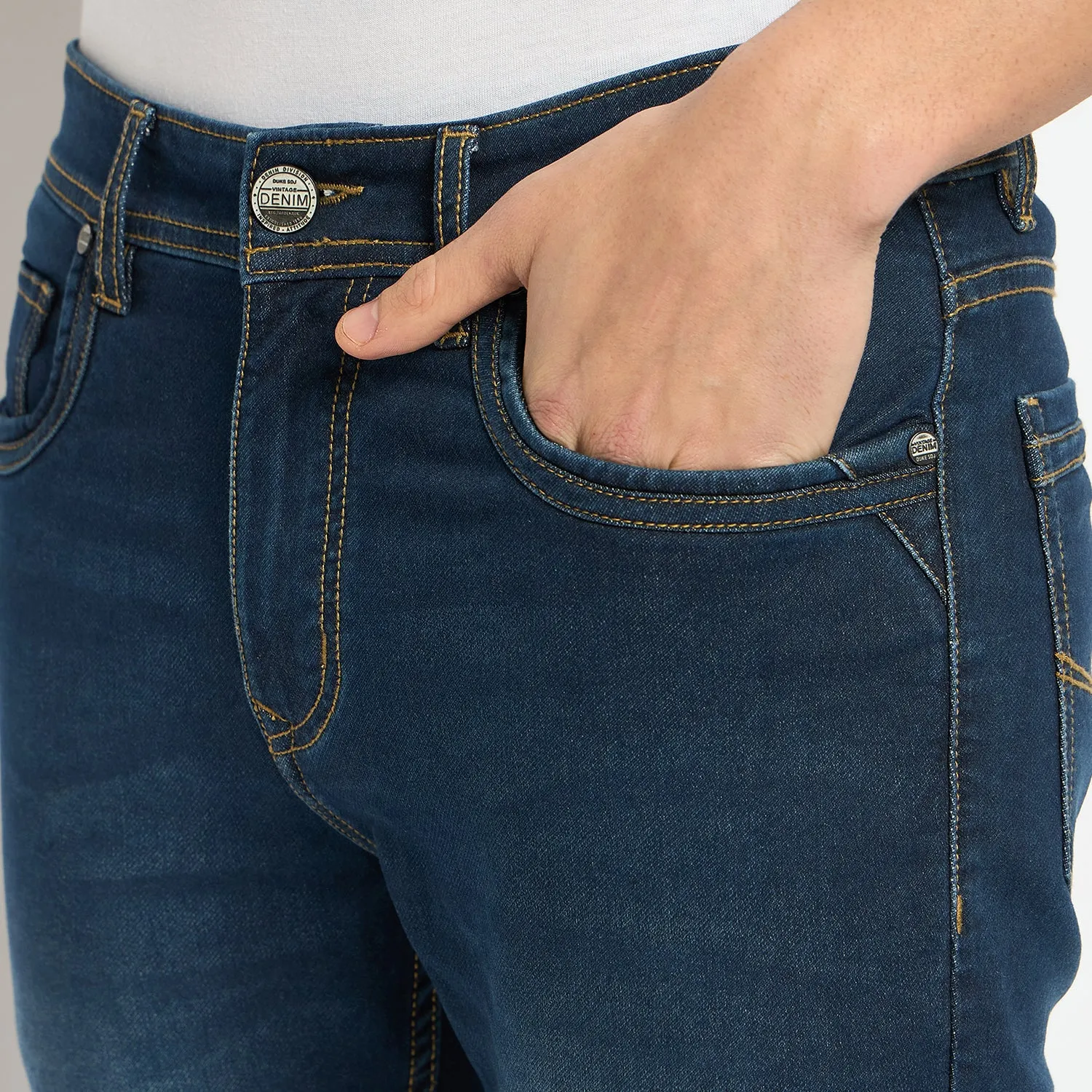 Duke Urban Men Slim Fit Stretchable Jeans (SDD5542)