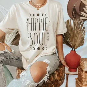 Hippie Soul Moon Graphic Tee (made 2 order) LC