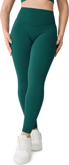 Hugcurve No Front Seam High Waisted Workout Leggings for Women Buttery Soft Yoga Pants Gym Athletic Tights - 25''