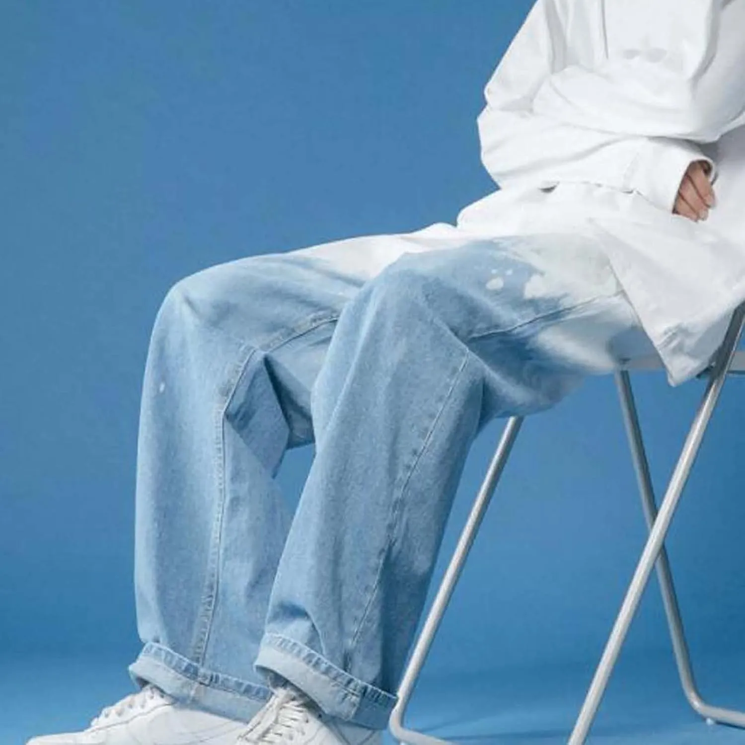 Jeans Fashionable Cool Tie Dye Jeans Print Casual Relaxed Fit Jeans Pants Men Basic Slim Fit Leisure Trousers Cargo Jeans