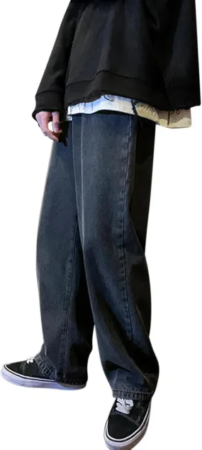 Jeans for Men Baggy Jeans Pants Loose fit Straight Wide Leg Trousers Relaxed Fit Streetwear Jeans Sweatpants