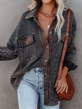 Lapel Single-row Long-sleeved Women's Jacket