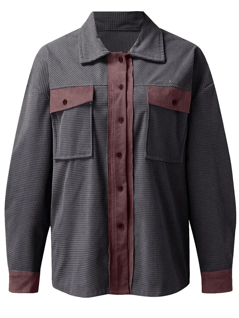 Lapel Single-row Long-sleeved Women's Jacket