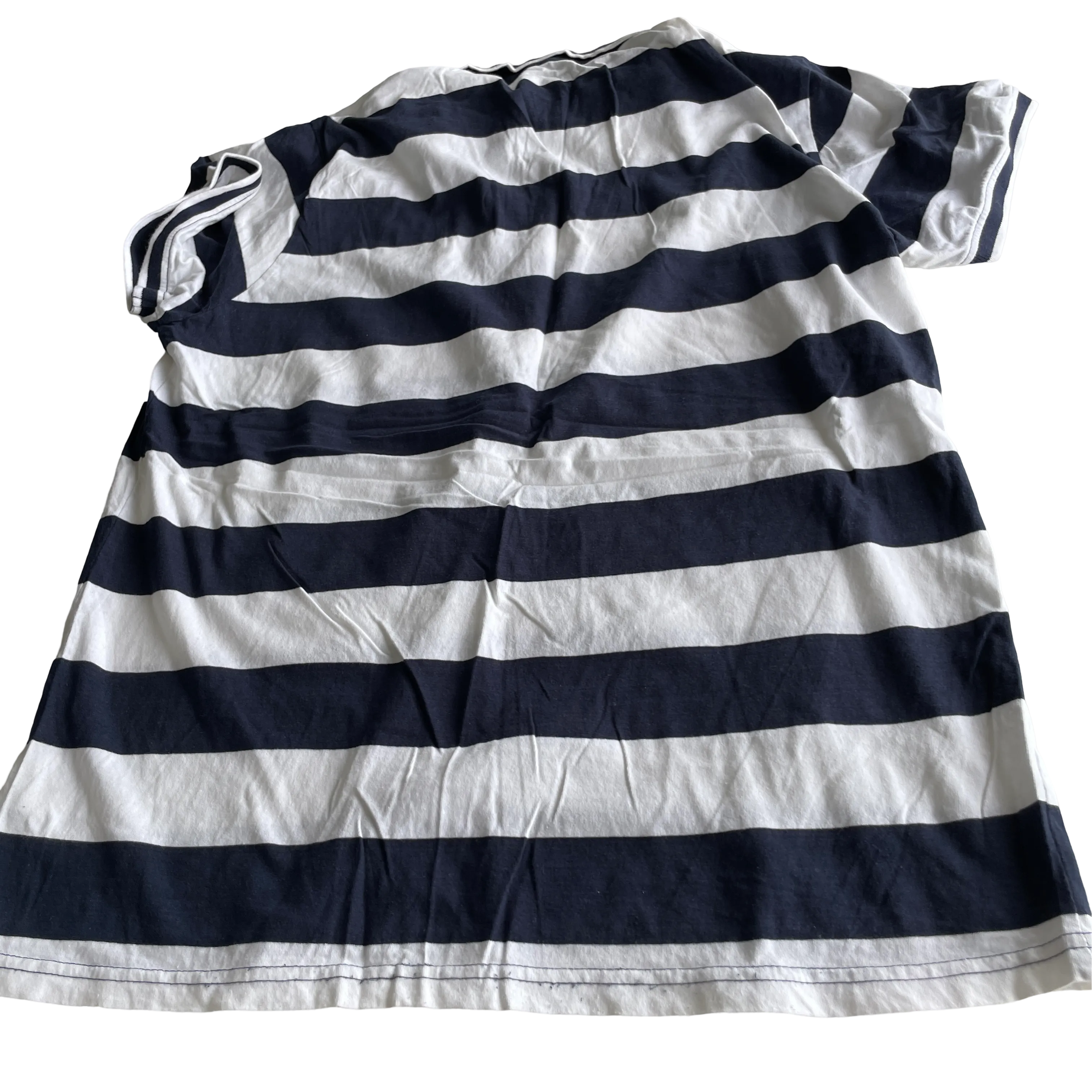 Lee Cooper White Casual Shirts Tops white and navy &nbsp;for Men IN L L29 W  20SKU 5228