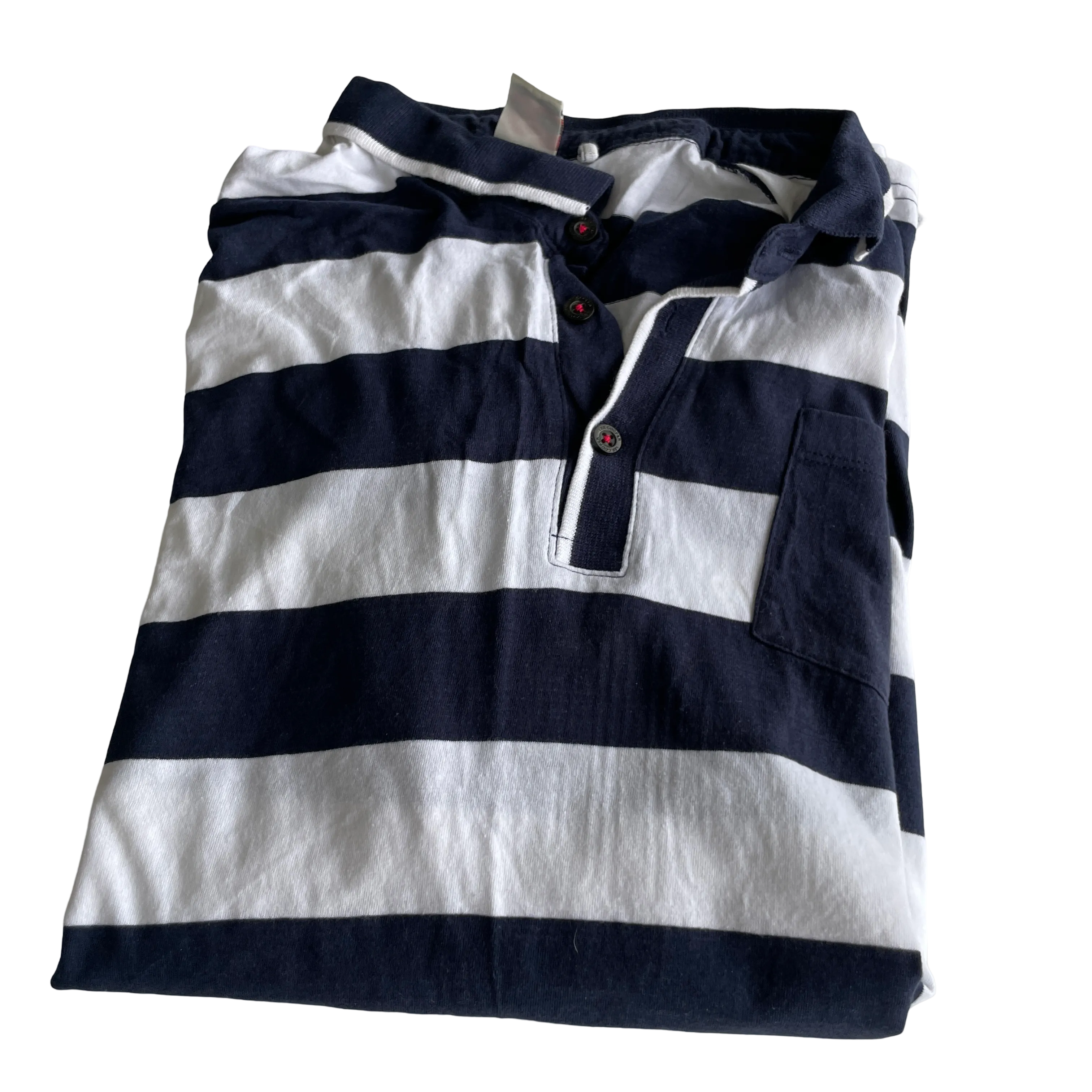 Lee Cooper White Casual Shirts Tops white and navy &nbsp;for Men IN L L29 W  20SKU 5228