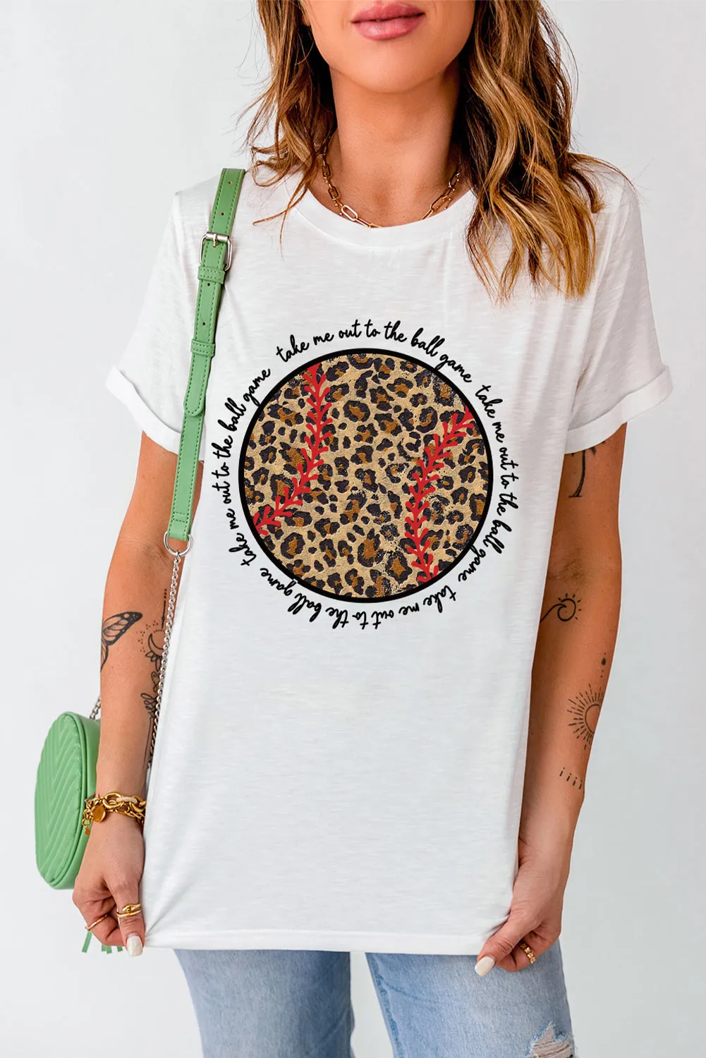 Leoprad Baseball Graphic Ball Lovers T Shirt