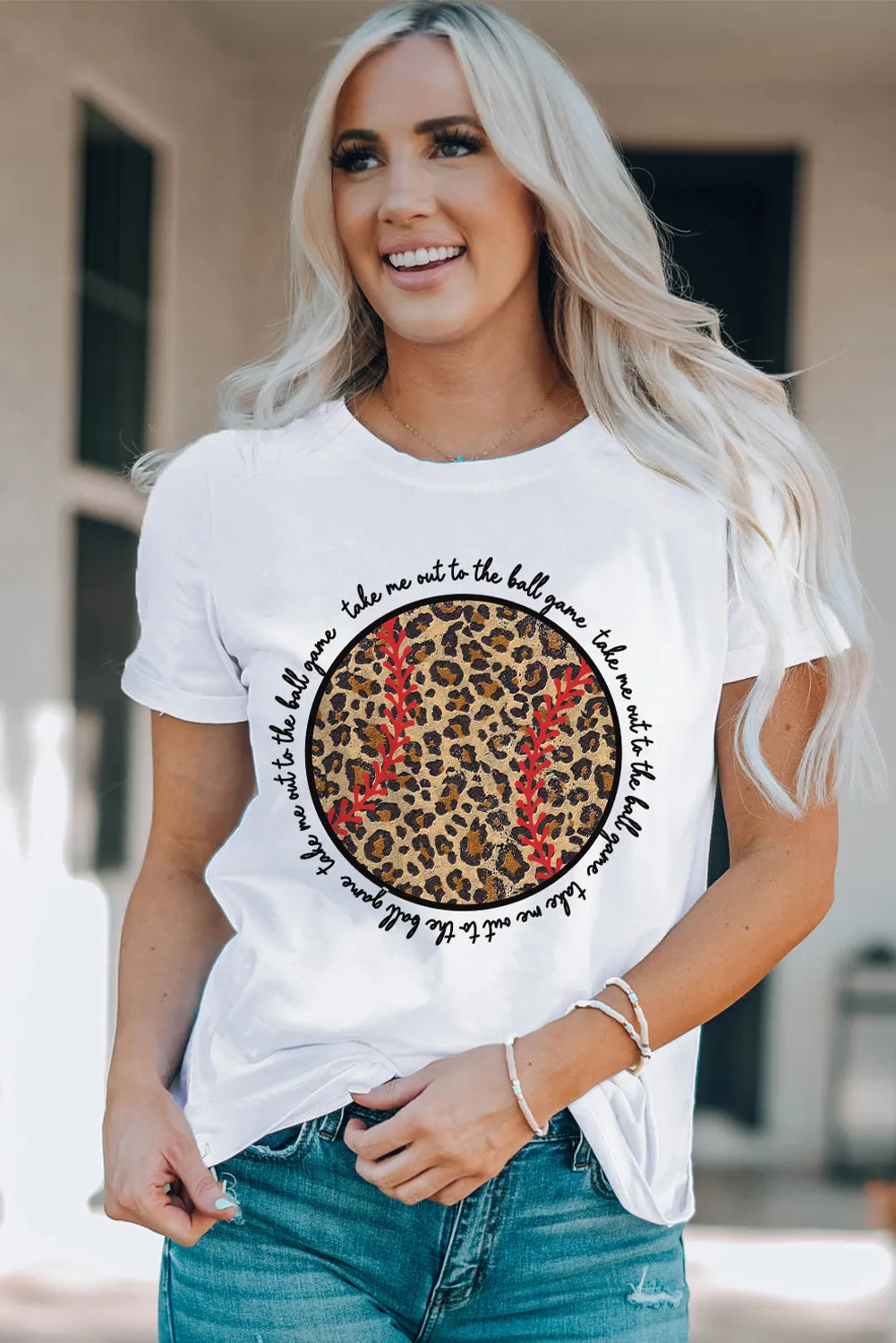 Leoprad Baseball Graphic Ball Lovers T Shirt