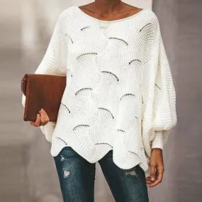 Loose Casual Soft Solid O-Neck Sweater