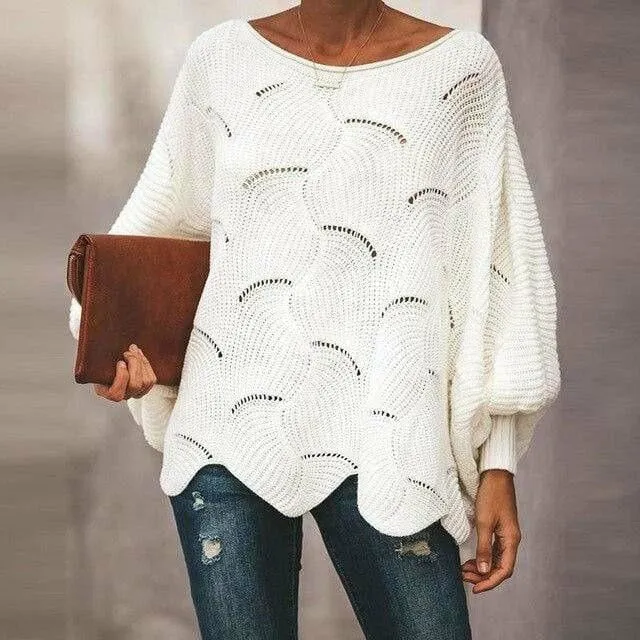 Loose Casual Soft Solid O-Neck Sweater