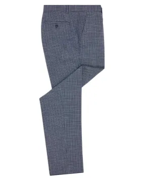 Lucian Check Suit Trouser - Blue
