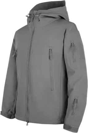Men Hooded Trench Coats Dressy Zip Up Windbreaker Rain Jackets Waterproof Outdoor Hiking Travel Raincoat with Pockets