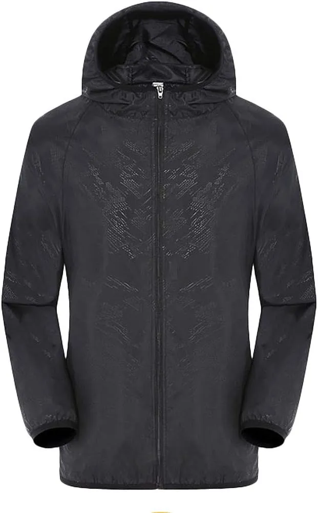 Men's Black Jacket Windbreaker Jacket Lightweight Water-Resistant Windbreakers Men. Flight Jacket, S-4XL