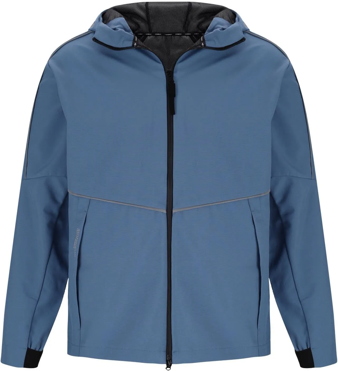 Men's Fashion Casual Solid Zipper Pockets Long Sleeve Hooded Casual Outwear,Adult Rain Coat,Big Tall Rain Poncho
