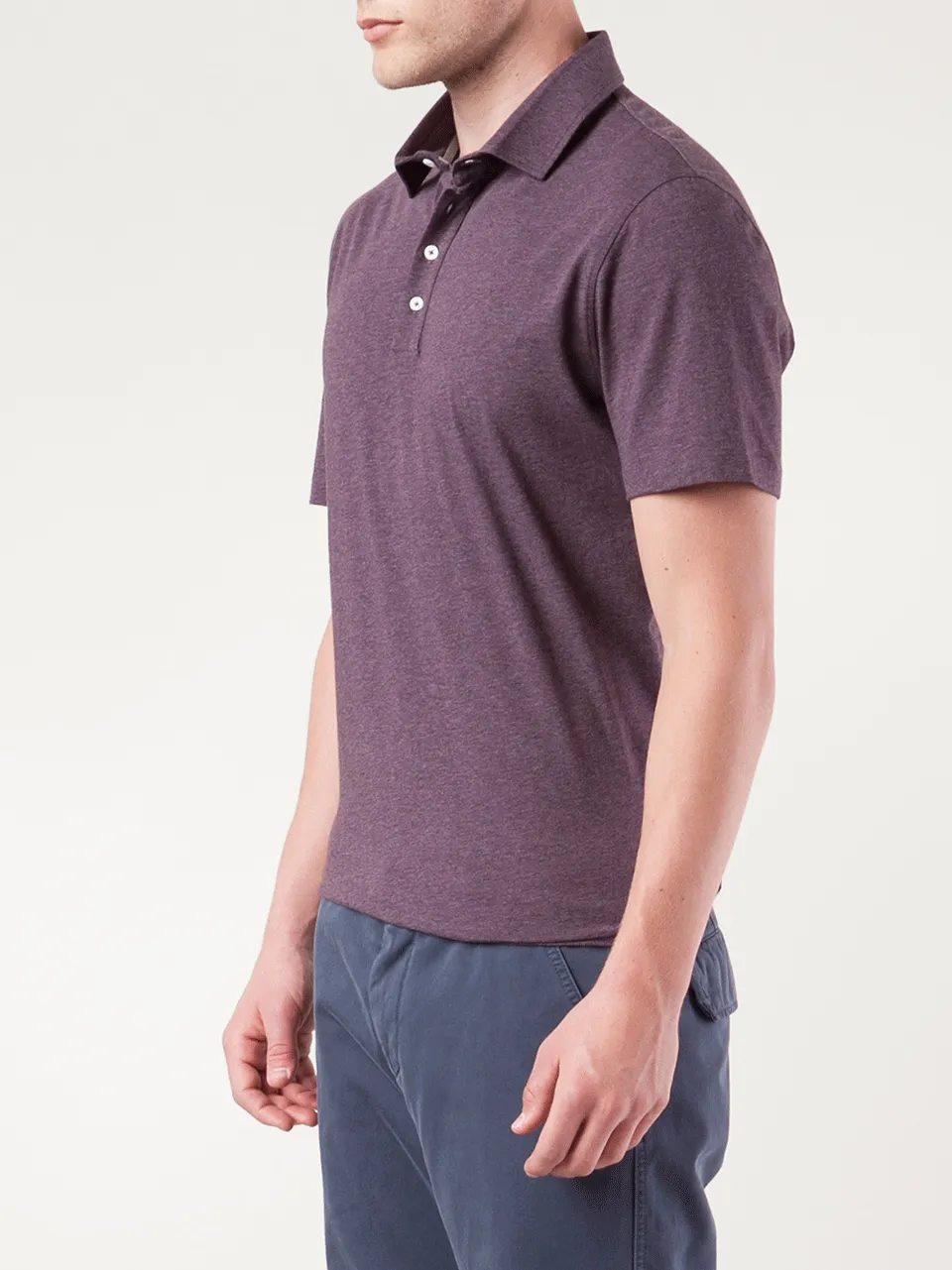 Men's Four Button Jersey Polo