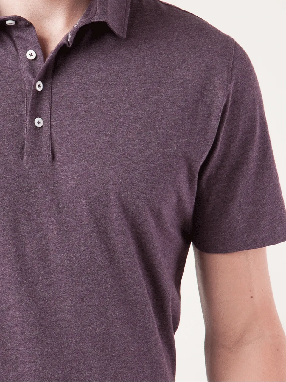 Men's Four Button Jersey Polo