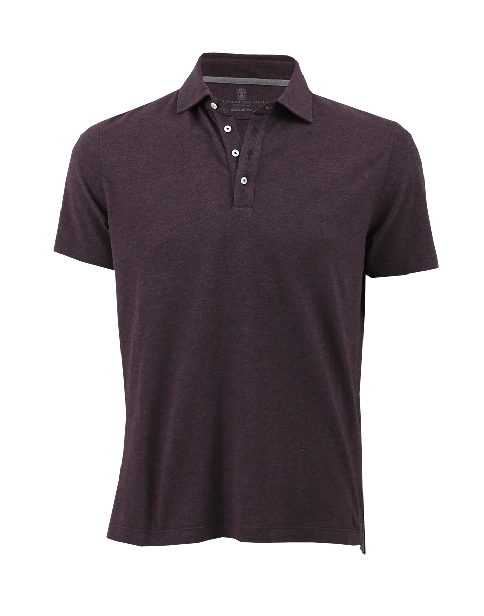 Men's Four Button Jersey Polo