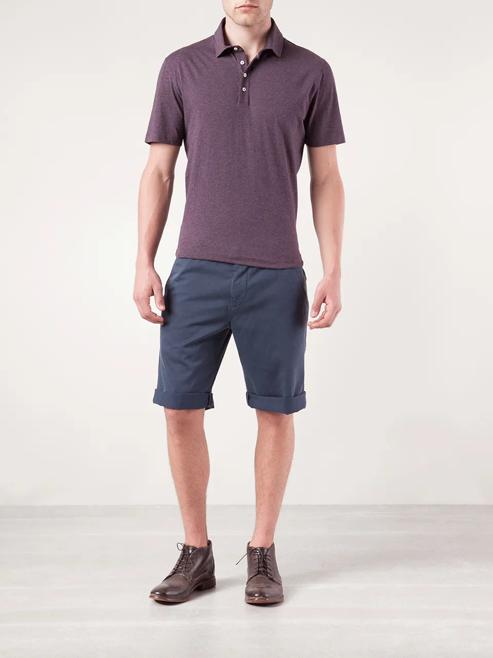 Men's Four Button Jersey Polo