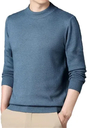 Men's Plaid Patchwork Knitted Pullover Sweater V-Neck Slim Long Sleeve Knit Jumpers Tops