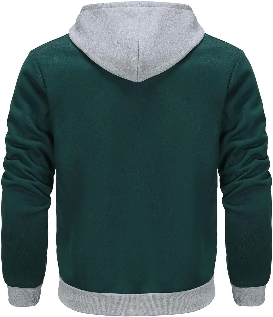 Mens Sweatshirts Hoodies Fashion Full Zip Hooded Stylish Zip Up Jacket Big And Tall Long Sleeve Coat With Pockets