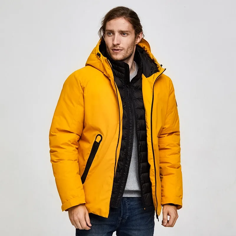 Men's Winter Waterproof Hooded Thick Coat