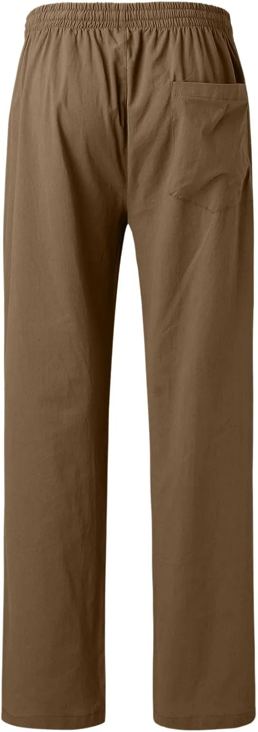 Mens Workout Cargo Sweatpants Pants Cargo Pants for Men Stretch Men's Regular Fleece Pants Winter Big and Tall Casual