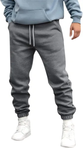 Mens Workout Cargo Sweatpants Slim Joggers Workout Pants for Running Sweatpants Hiking Mens Sweatpants Casual Cotton